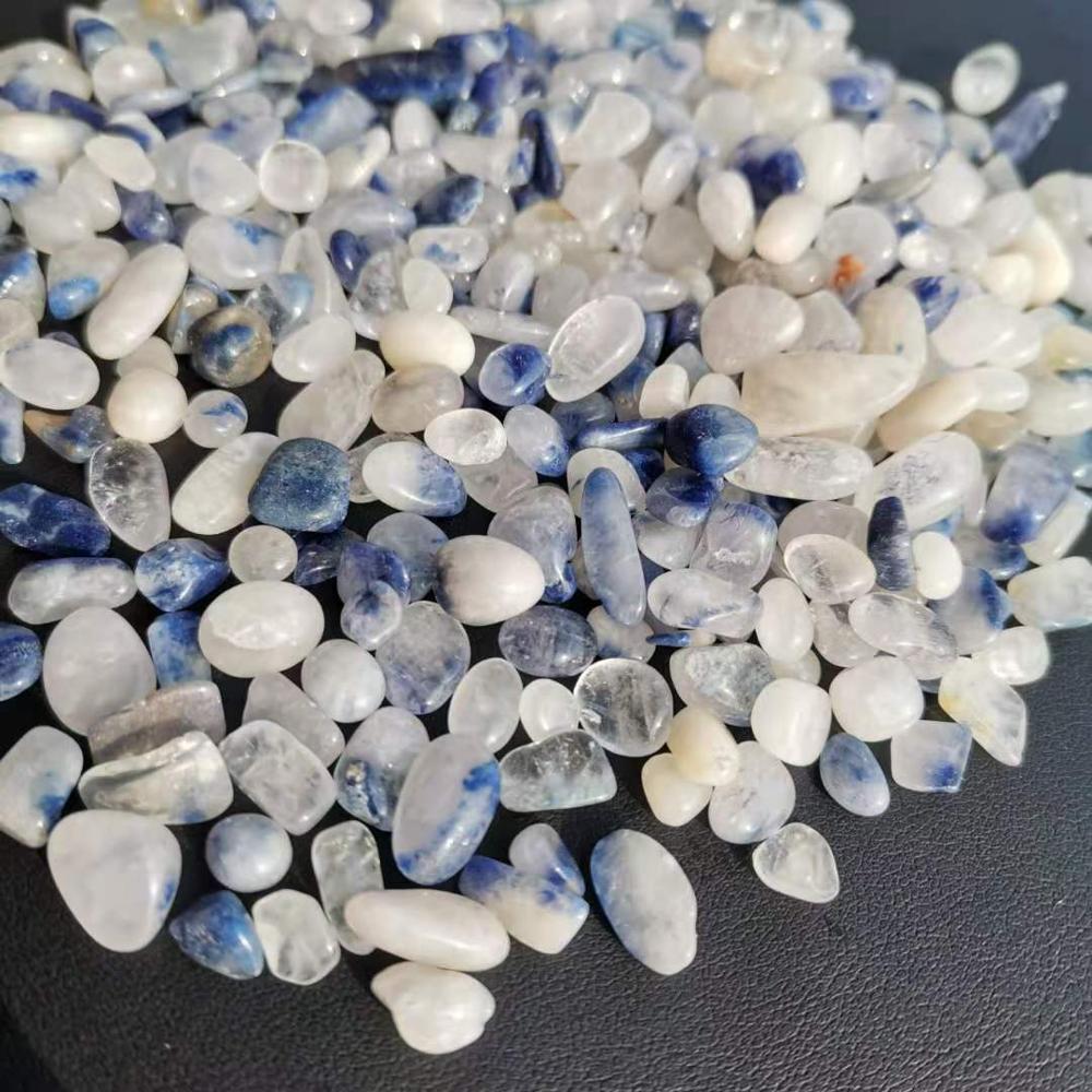 Fish Tank Gravel - Cascalho de quartzo azul natural com