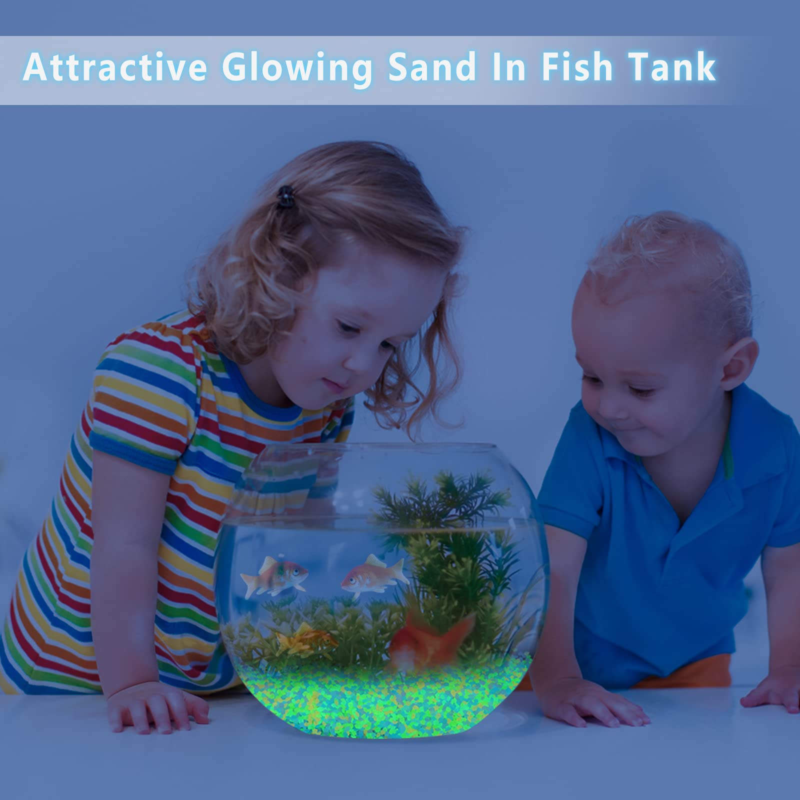 1000 pçs areia luminosa que br - Fish Aquarium Home avaliação e preço