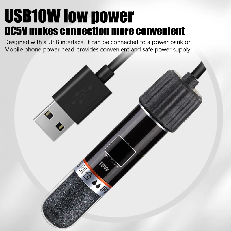 USB 26 ° Aquecedor de Imersão  - Fish Tank Heater avaliação e preço