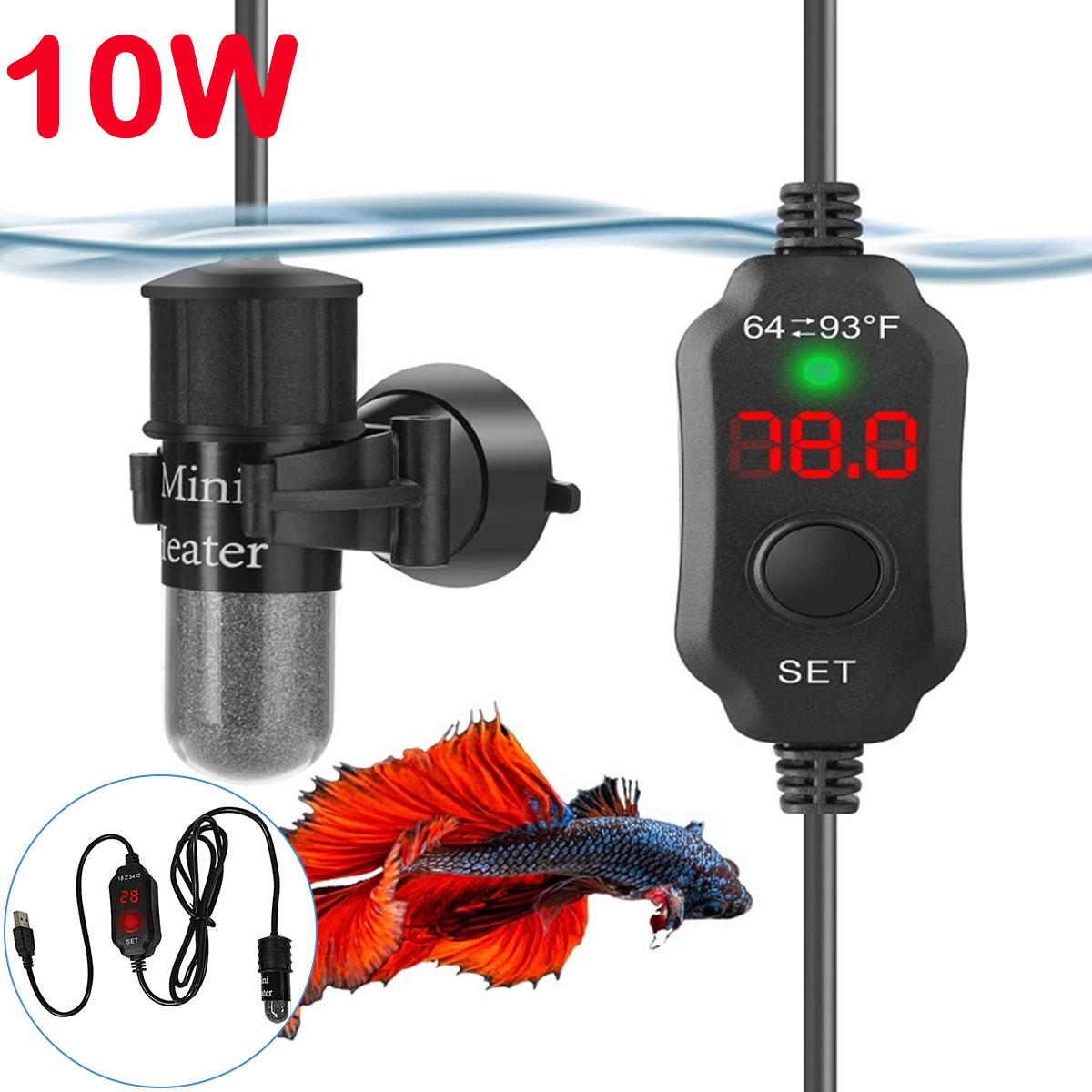 Haste aquecedora de aquário aj - Fish Tank Heater avaliação e preço