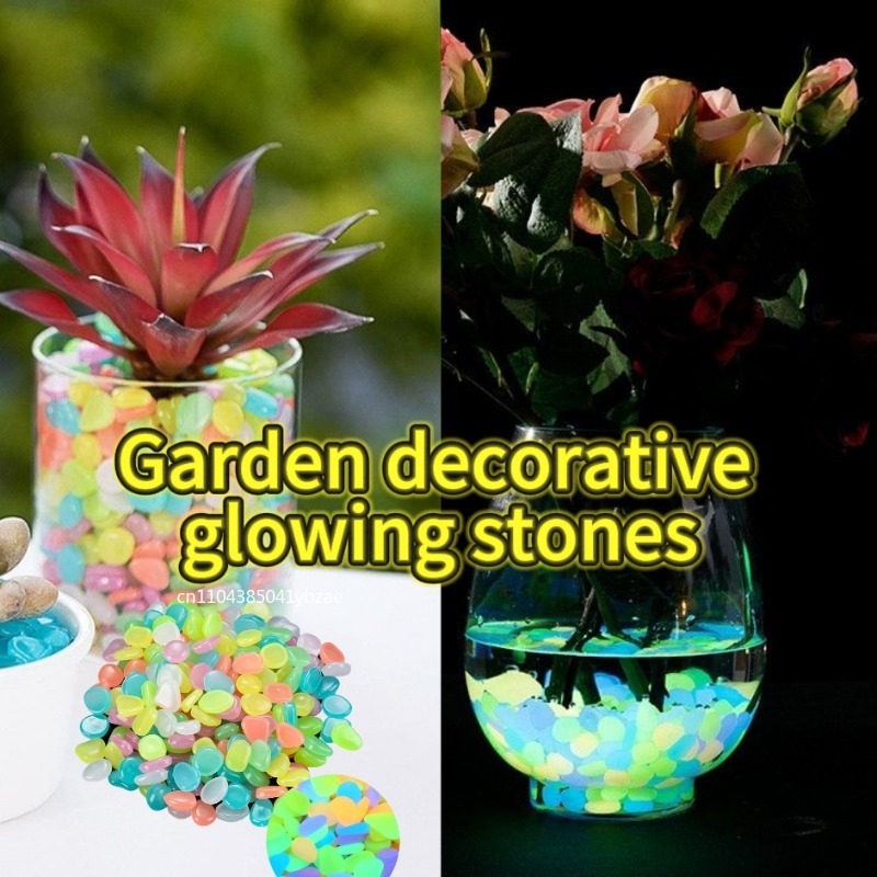 100-1000 pces pedra luminosa j - Fish Tank Gravel avaliação e preço